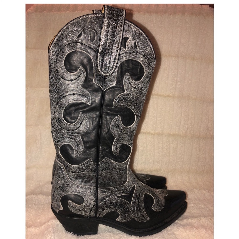 Leather Cowboy Boots